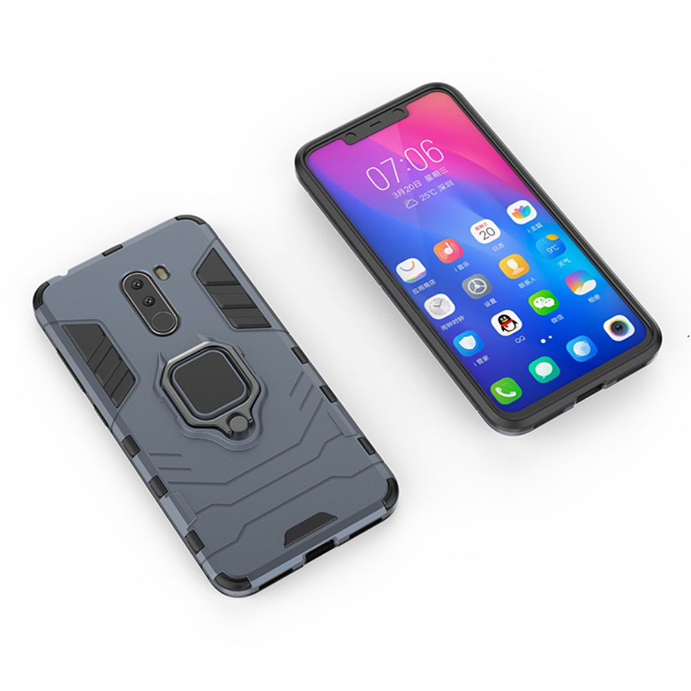 Противоударный чехол с кольцом Panther Case для Xiaomi POCO F1