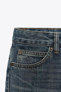 ZARA ДЖИНСЫ BOOTCUT С НИЗКОЙ ПОСАДКОЙ — ZW COLLECTION, СИНИЙ