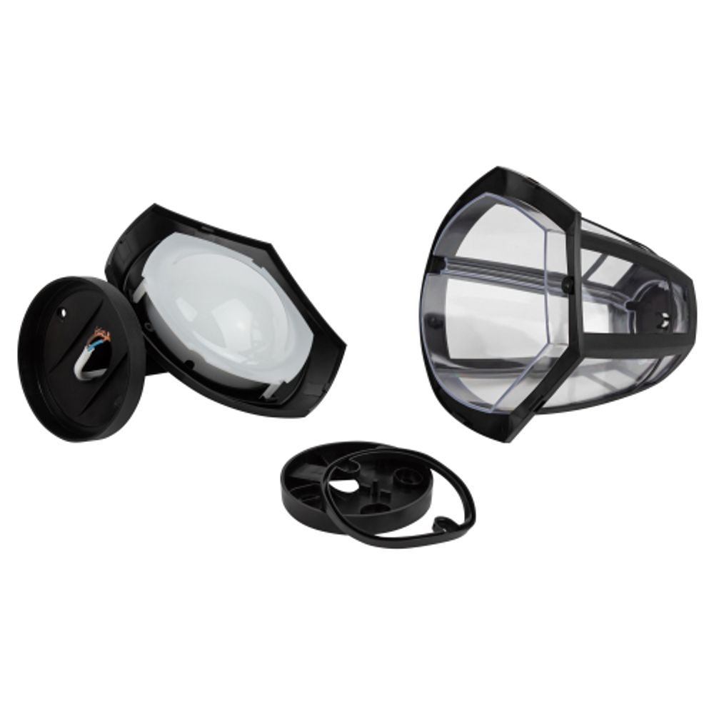 Садово-парковый светильник ЭРА «Дели 3» ДБУ 07-8-006 черный 6-гранный настенный IP44 светодиодный 8Вт 3000K | Садово-парковые светильники