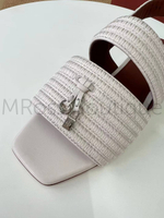 Сандалии Loro Piana Charms Sprightly женские в молочном цвете