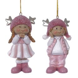 GAEM Фигурка декоративная подвесная "Дети", L5 W3 H9,5 см, 2в.