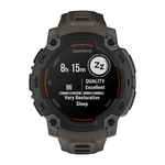 Спортивные часы Garmin Instinct E, 45 мм, силиконовый ремешок угольного цвета Чёрный безель. Ремешок с классической застёжкой — на запястье обхватом 132–213 мм