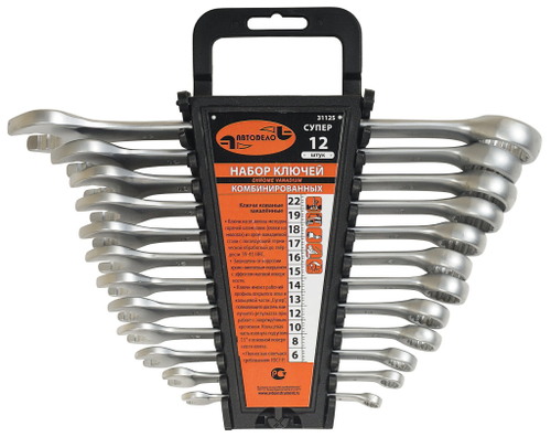 Набор ключей комбинированных 12 пр. 622 мм холдер супер