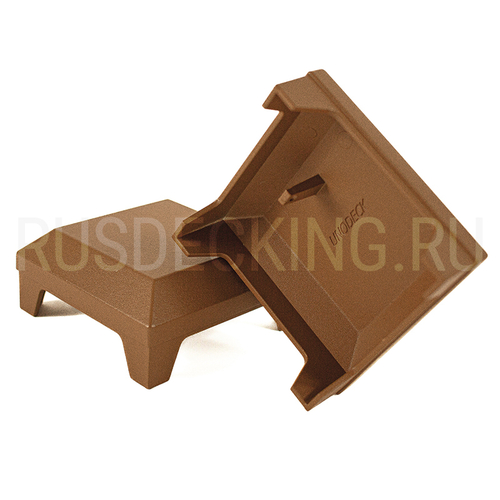 Крышка столба ограждения Rus Deking Орех 110х110 алюминий