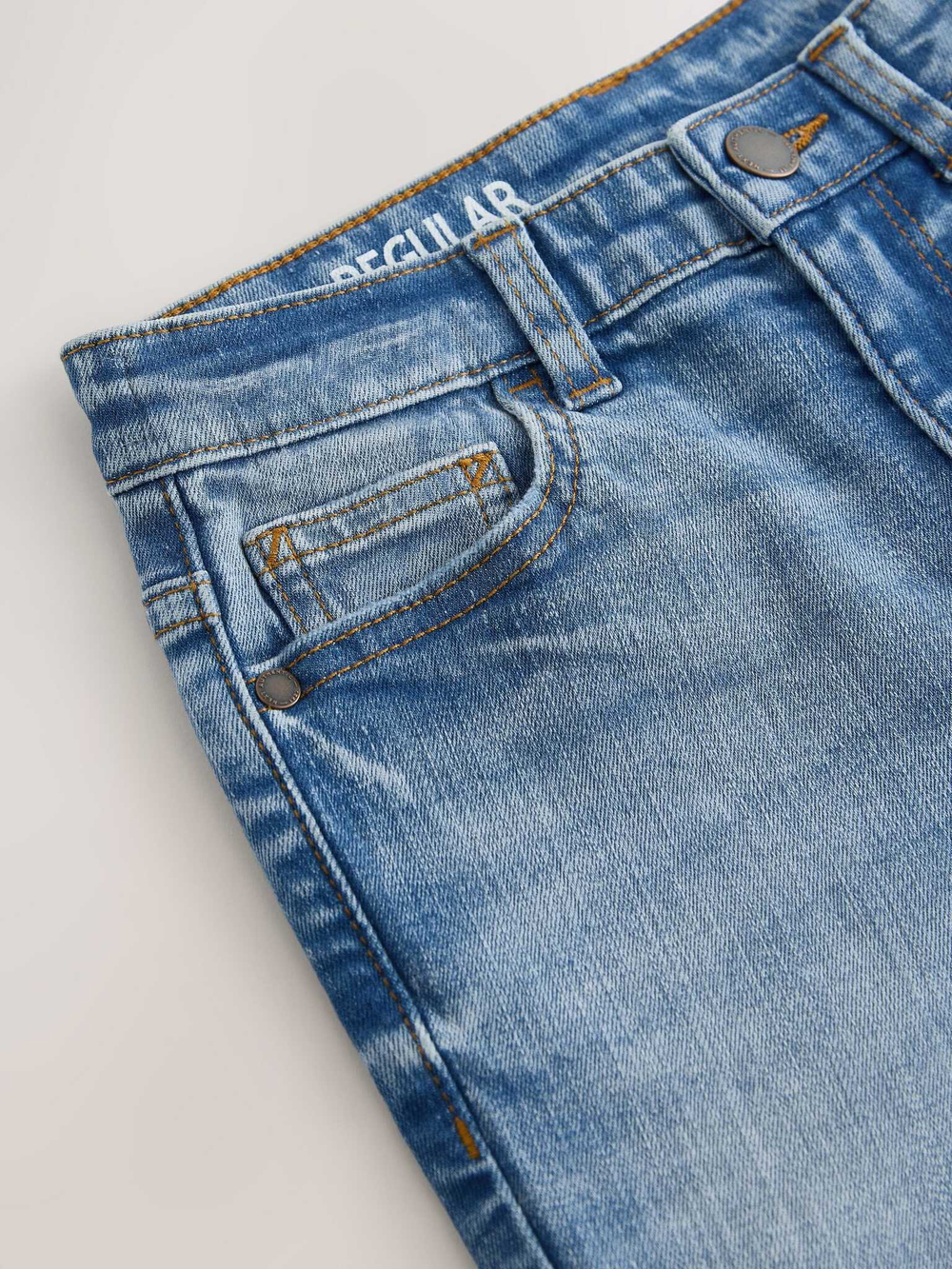 Джинсы стрейч для мальчика Next E42-952, Синий