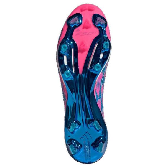 Бутбольные ботинки Adidas F50 - это низкие ботинки для Голубых и розовых Юнисекс
