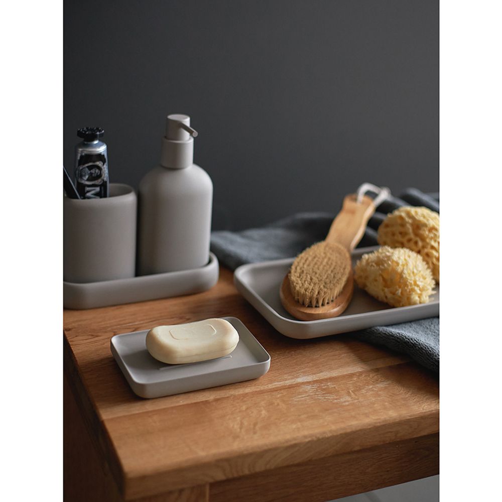 Стакан для зубных щеток Slim, светло-серый