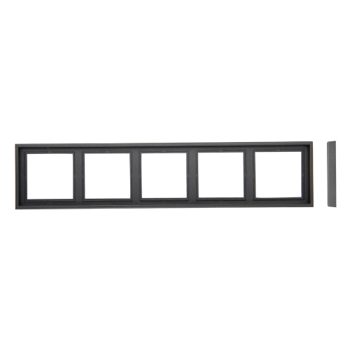 Рамка 5-местная LIREGUS MODERN K14-445-05.M/BM антрацит матовый