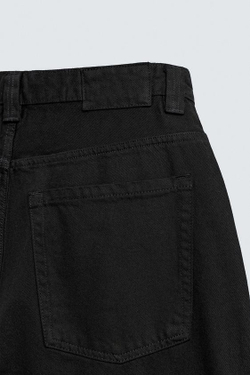 ZARA ДЖИНСЫ BALLOON FIT, ЧЕРНЫЙ