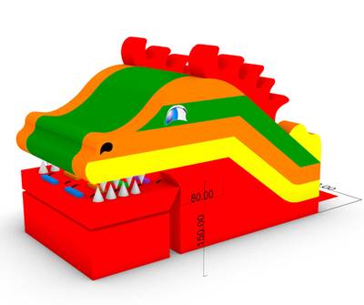 Коммерческий надувной батут «Гранд-саванна 2», 17х10х9 м