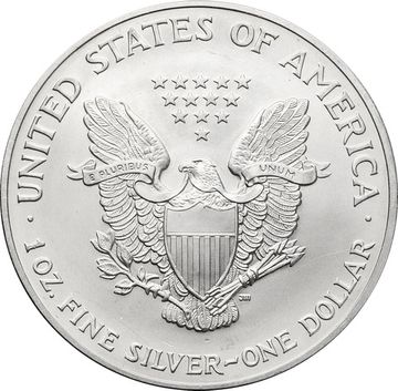 1 доллар 2003 США «Шагающая свобода. Американский серебряный орёл» Без отметки монетного двора