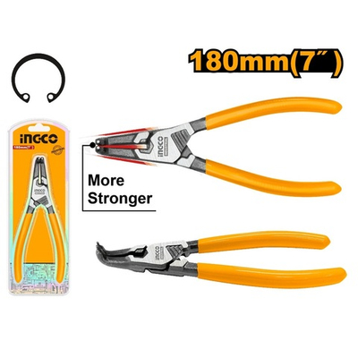 Съемник стопорных колец 180мм изогнутые внутренние INGCO INDUSTRIAL HCCP261804