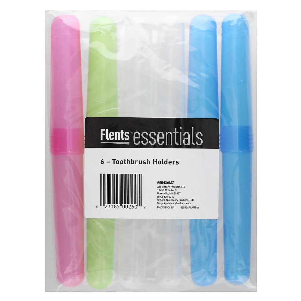 Flents, Essentials, подставка для зубных щеток, 6 шт.