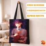 Сумка шоппер с принтом Doki Doki