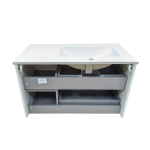 Comforty. Тумба-умывальник "Бремен-90" дуб белый с раковиной Comforty 9090EL