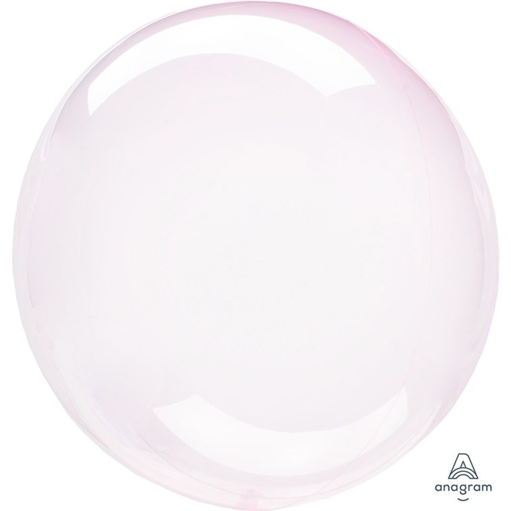 Шар Баблс/Bubble Макарунс розовый 55см