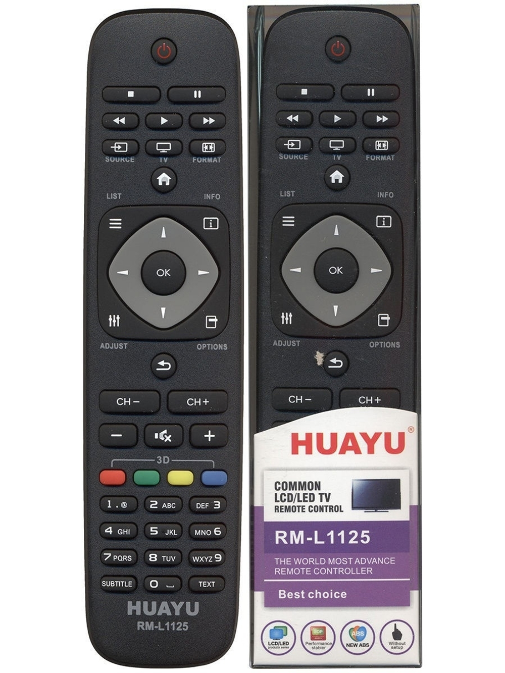 ПУЛЬТ ДЛЯ PHILIPS RM-L1125 УНИВЕРСАЛЬНЫЙ (ЧЁРНЫЙ ИЛИ БЕЛЫЙ)