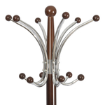 Вешалка Sakura (mod. GH-8606) дерево/хром/мрамор, Black (Черный) / Walnut (Орех), 37x37x175см