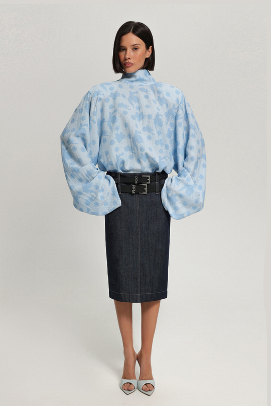 Юбка-карандаш из денима