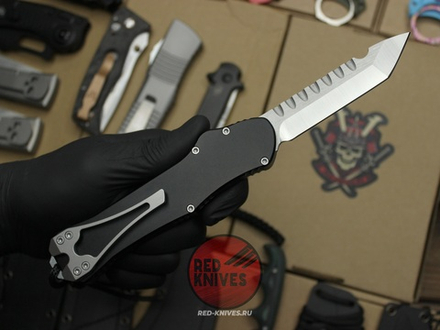 Нож Heretic Hydra V4 Single Edge T/E Tanto - черная рукоять, светлый клинок