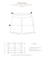 Пижама Mjölk Голубика, уценка