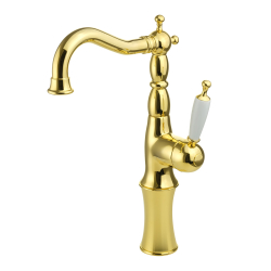 Смеситель для раковины высокий Migliore Oxford 19174 золото