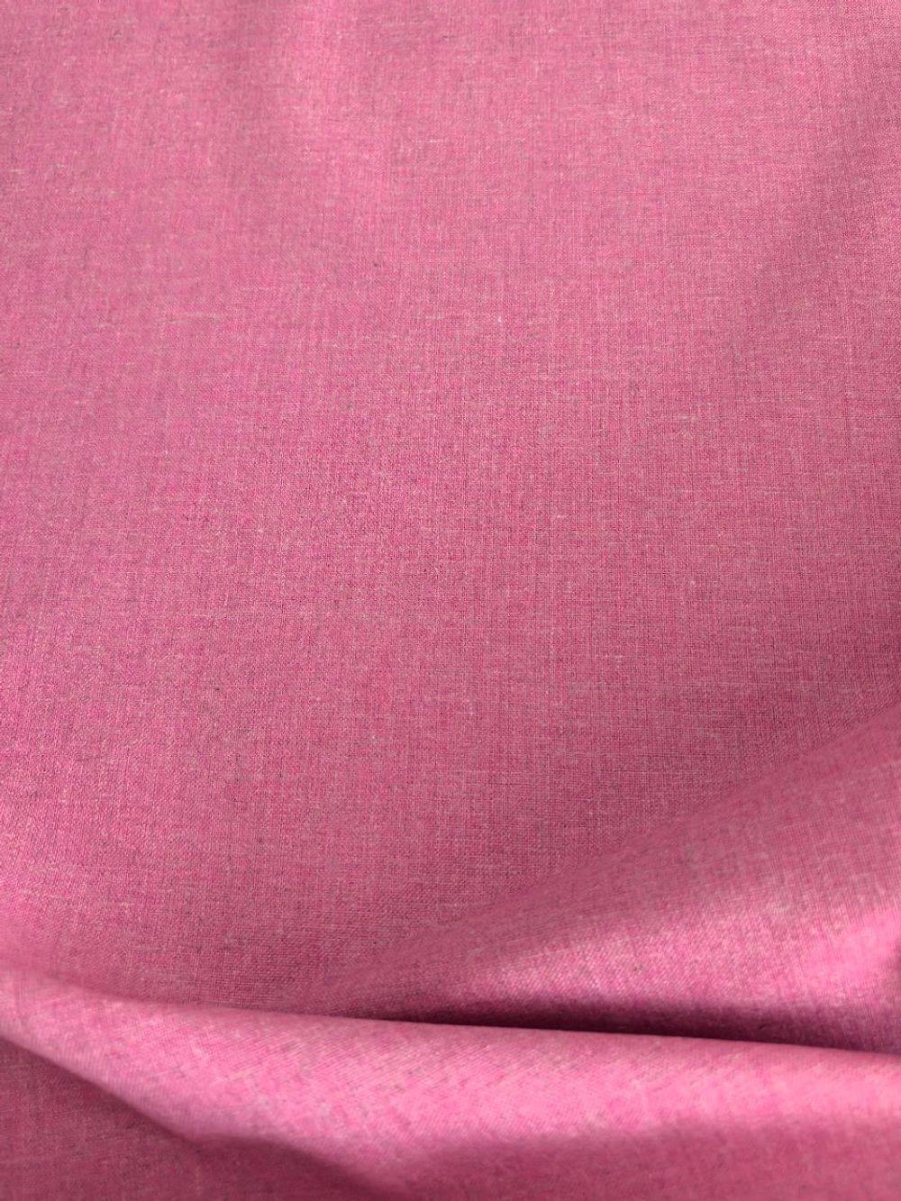 Лен с вискозой и ПЭ Фламинго