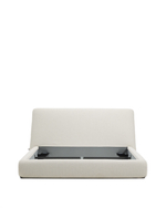 Кровать Martina со съемным чехлом из шенилла цвета экрю 160 x 200