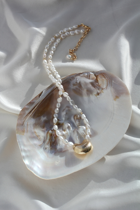 Ожерелье из натурального жемчуга