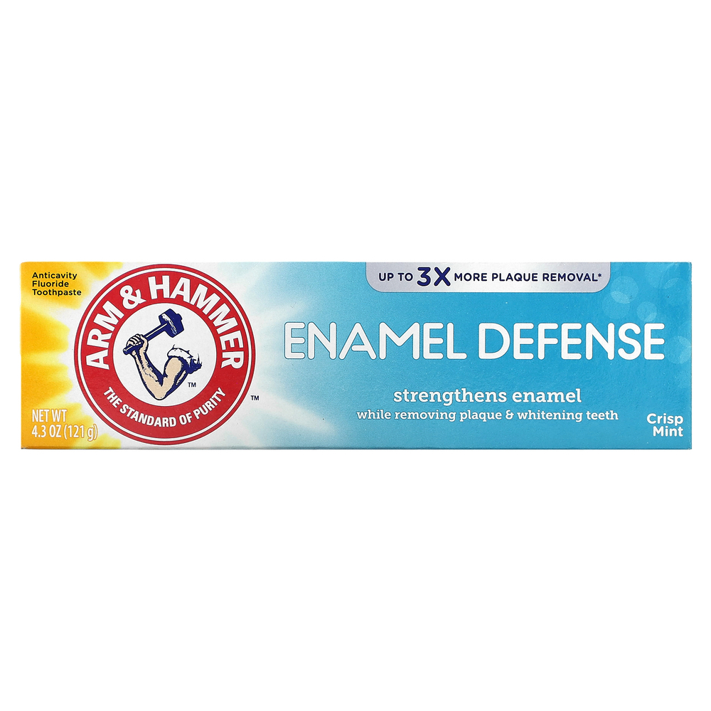 Arm & Hammer, Enamel Defense, зубная паста с фтором, свежая мята, 121 г (4,3 унции)