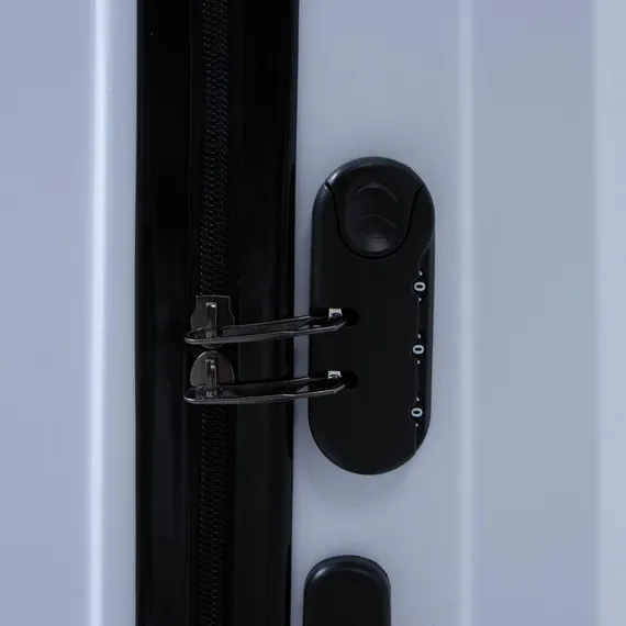 Чемодан большой 28", кодовый замок, цвет белый