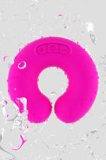 Розовый многофункциональный вибратор DONUT STRAWBERRY