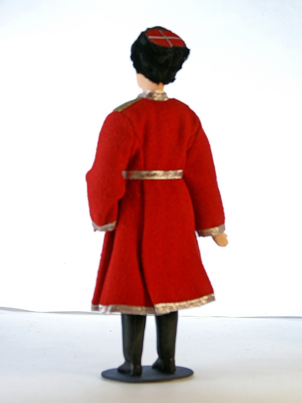 Кукла коллекционная Казак кубанский в красной черкеске