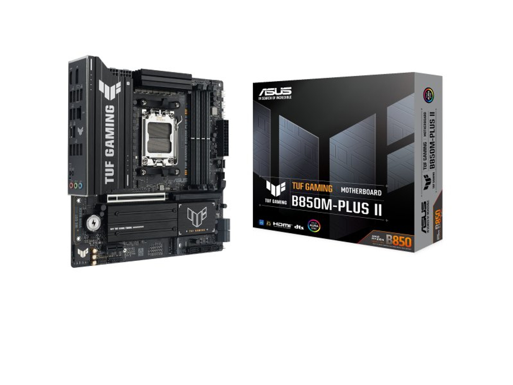 Материнская плата Asus Tuf Gaming B850m-plus II, Socket AM5, AMD B850, mATX, RTL [90MB1MT0-M0EAY0]