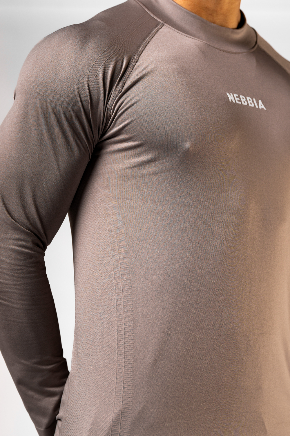 Рашгард Seamless Long-Sleeve Top POWER 901 LIGHT BROWN ASH