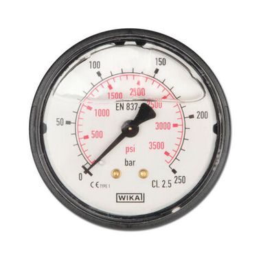 Манометр МТМ 250 бар, 1/4внеш, D= 50 мм, пластик, тыловое подключение