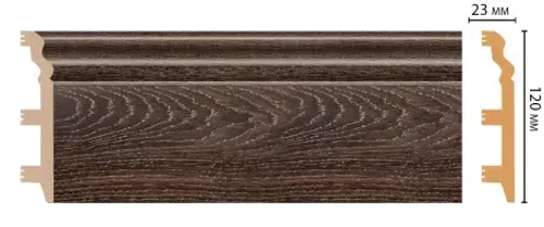 Плинтус напольный DECOMASTER D233-81 ШК/8 (120*23*2400мм)