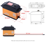 Сервопривод JX Servo PDI-HV2060MG HV Metal Gear digital