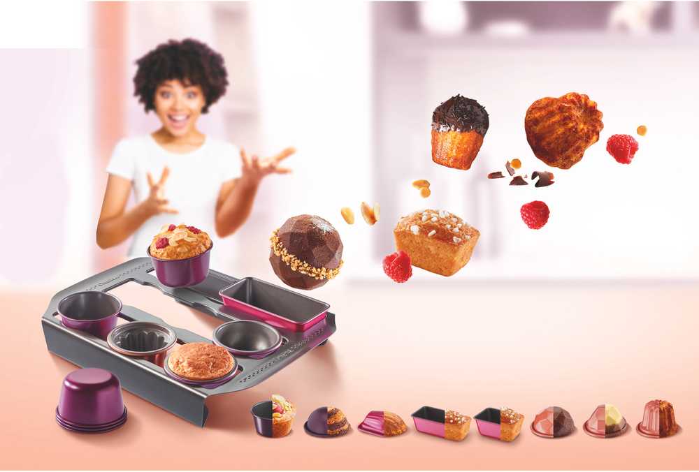 Набор из 3 форм Tefal Creabake Muffin 7,6х4,2 см J3069404