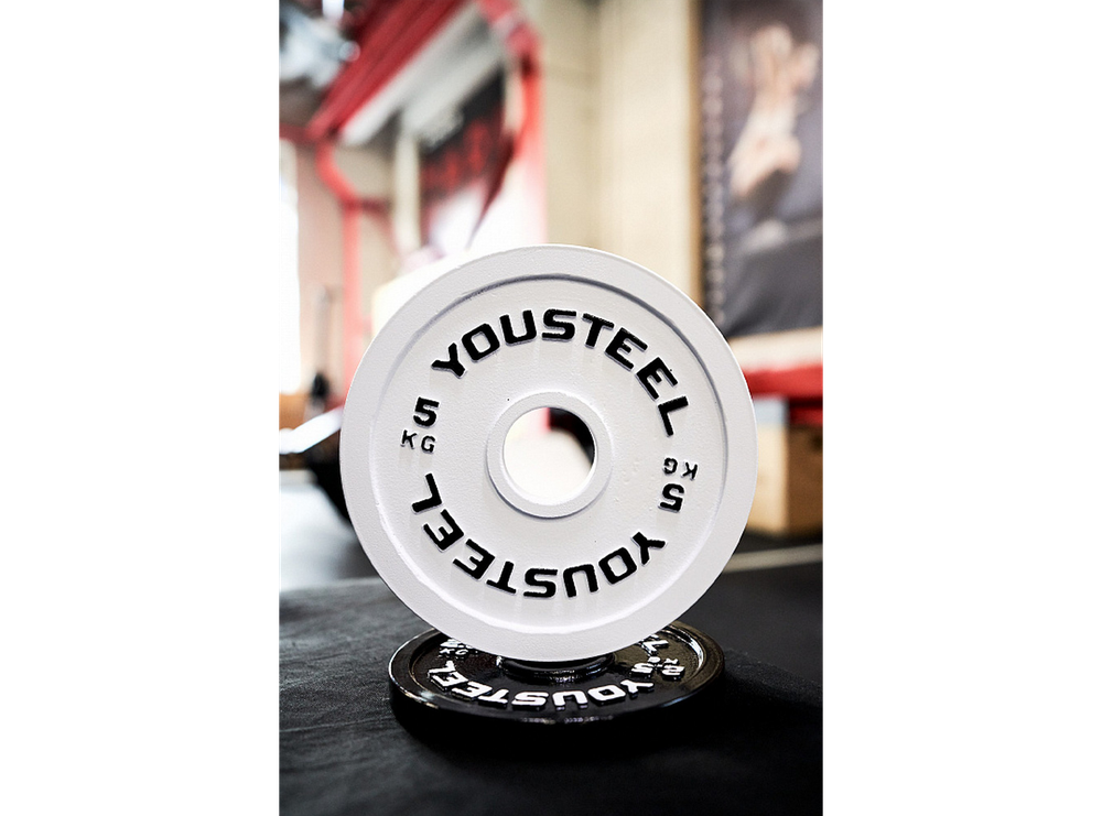 Стальной диск 5 кг, белый