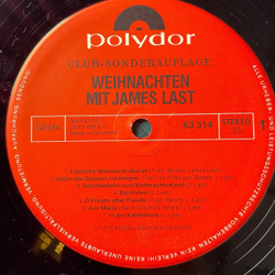 Винтажная виниловая пластинка LP Weihnachten Mit James Last (Germany 1973)
