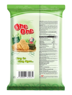 Рисовые крекеры со вкусом Водорослей и Осьминога 104 г