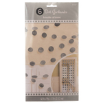 Гирлянда Круги Silver блеск 2,1м 6шт