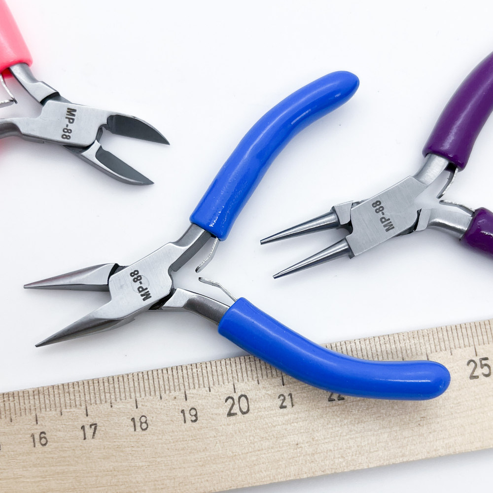 Набор базовых инструментов (тонкогубцы, круглогубцы, бокорезы), размер 80 мм (МИНИ), цена за набор из 3 шт