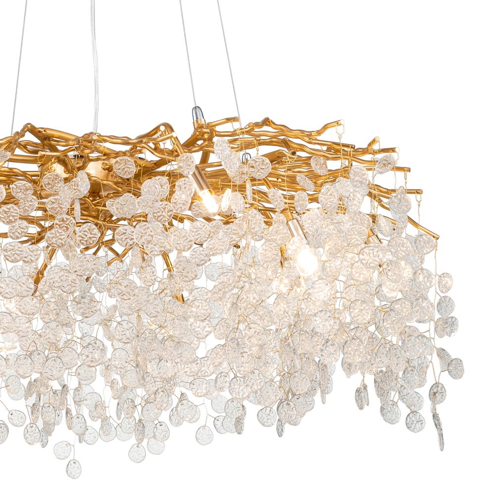 Люстра FTB006R-100 brass/clear