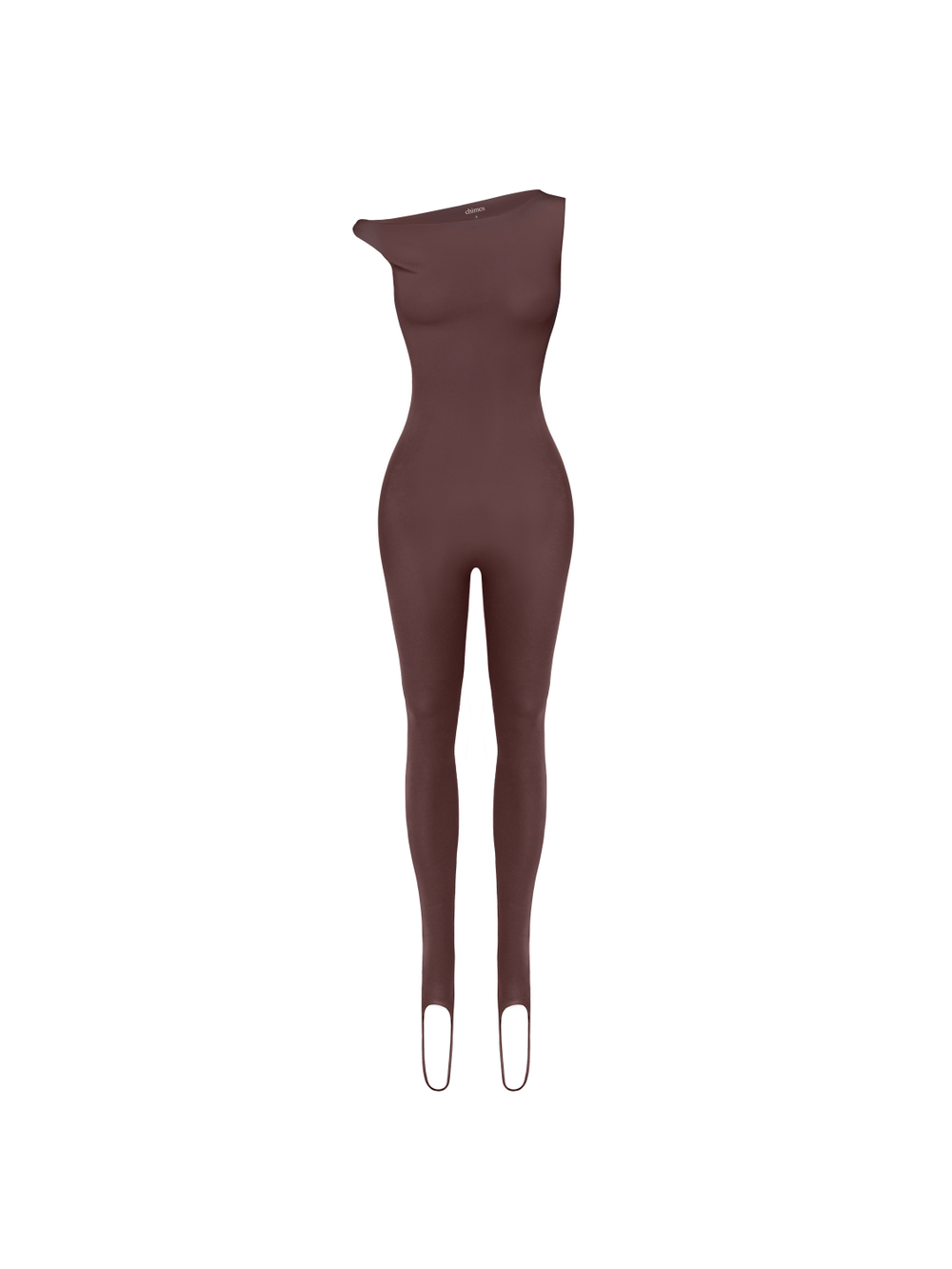 chocalate asymmetric catsuit