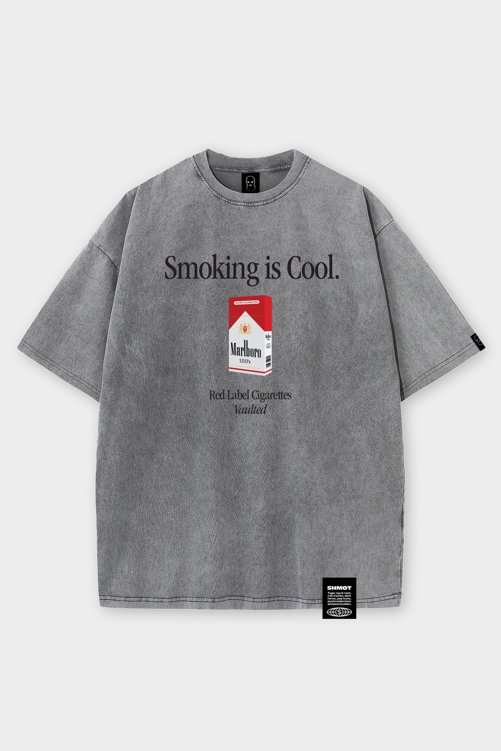 Футболка SHMOT "MARLBORO" GARMENT DYE Серый