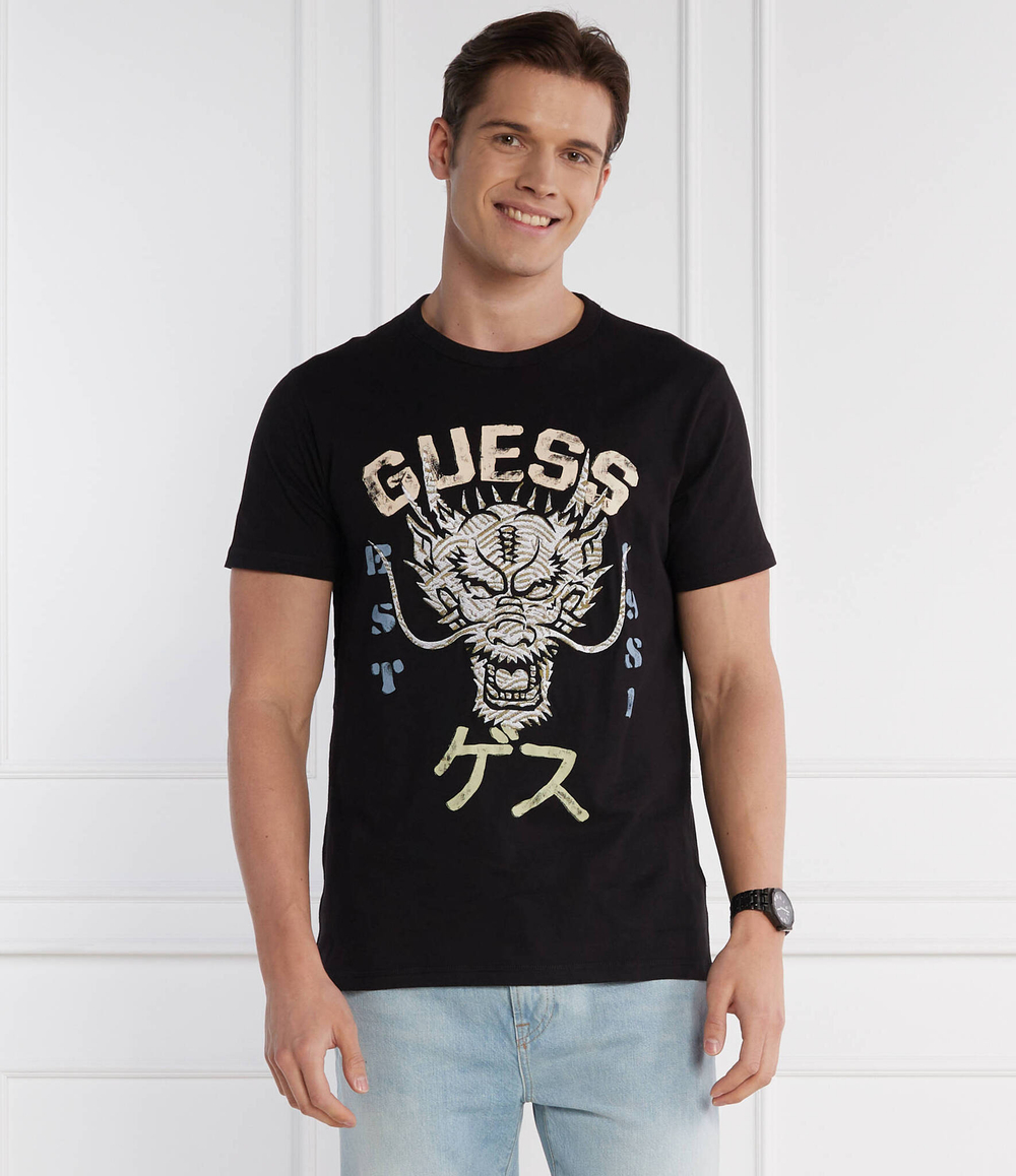 Футболка DRAGON GUESS - черный(M4GI21 K8FQ4)