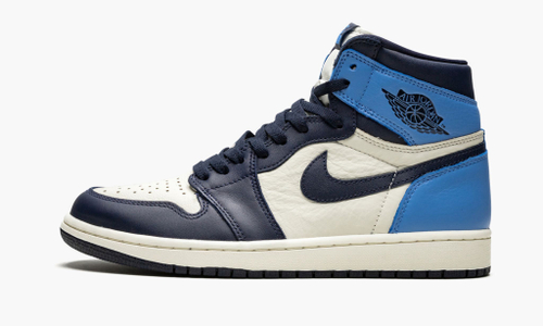 Jordan 1 black varsity red university blue sail hot sale