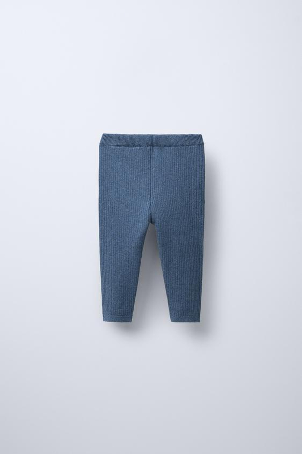 ZARA ЛЕГИНСЫ В РУБЧИК С ПУГОВИЦАМИ, ВЫЦВЕТШИЙ СИНИЙ